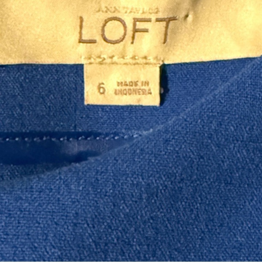 Women’s blue dress by Ann Taylor‎ LOFT-Sz 6 - Picture 4 of 4